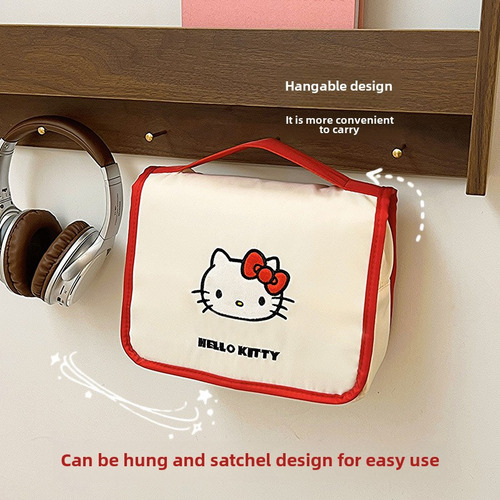 Elegante Bolsa De Maquillaje De Viaje Impermeable Con Gancho