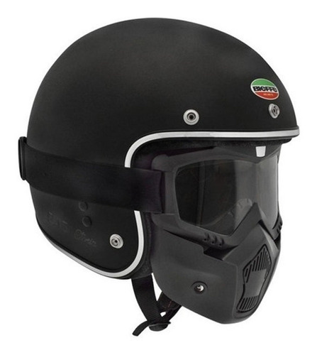 Capacete Bieffe B-45 Classic Preto Fosco