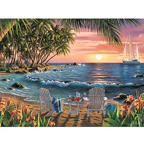 Sunset Beach Diamond Painting,5d Diamond Painting Kits ...
