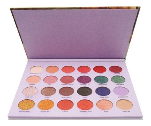 Imagen 2 de 3 de Paleta De Sombras Napa Prolux 24 Tonos Original Vegano