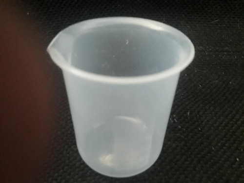 Vaso Plástico Graduado 50 Ml Polipropileno Alta Resiste