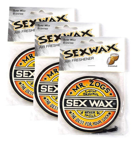 Sex Wax Ambientador Coco, Paquete De 6