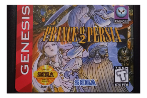 Prince Of Persia 2 Para Sega Genesis Megadrive. Repro