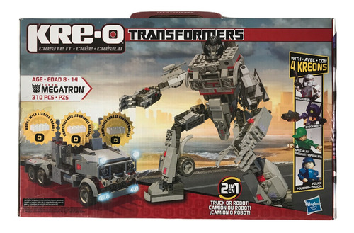 Megatron Transformers Kre-o Set 30688 310 Piezas Kreo Origin 310 (Usado)