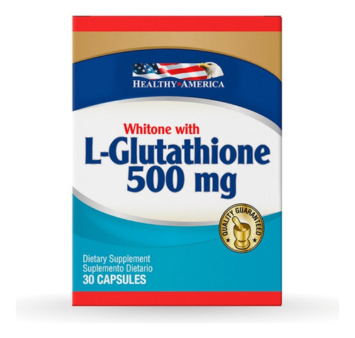 L-glutathion 500 Mg 30 Cap - Unidad a $2300