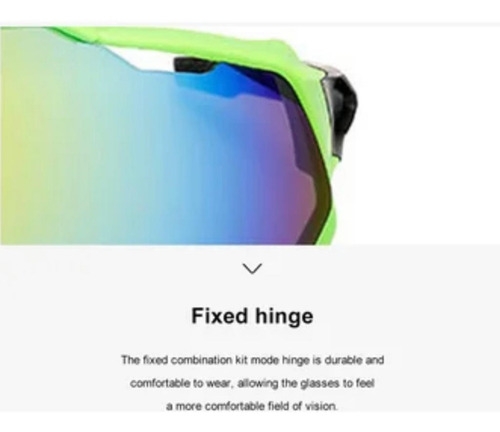 Imagen 4 de 7 de Gafas Lentes Ciclista Running Sol Uv 400 Deportes Aire Libre