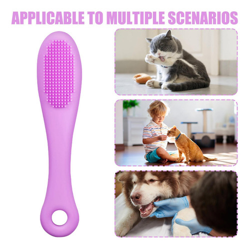 Cepillo De Dientes Para Dedos De Gato Cepillo De Silicona Pa