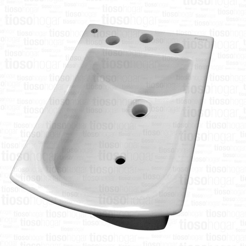 Bidet Baño Loza De 3 Agueros Sanitarios Blanco Piazza Oferta