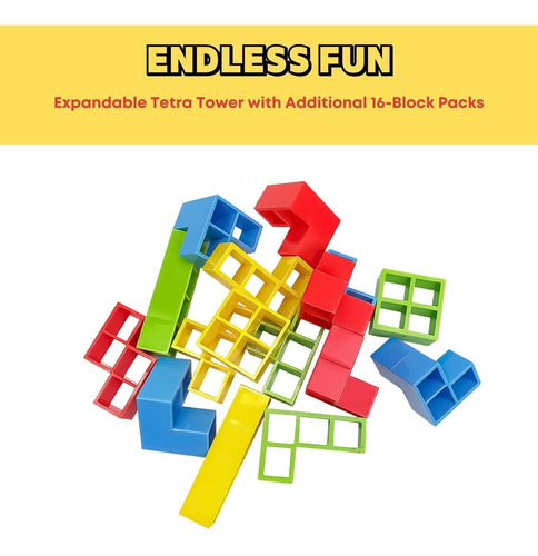 Tetra Tower Para Adultos, Juego Apilable De Torre Tetra,16