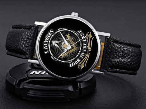 Imagen 5 de 6 de Nuevo Reloj Masónico Masón - Exclusivo - Premium - Cafe