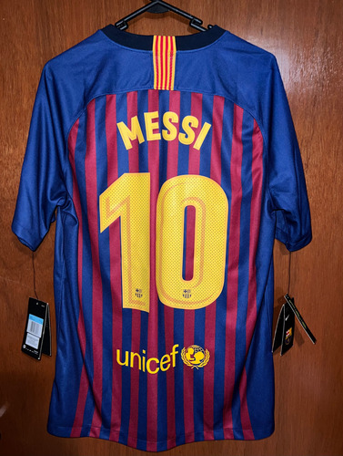 Jersey Nike Fc Barcelona Local Hombre Messi No.10 2018-2019