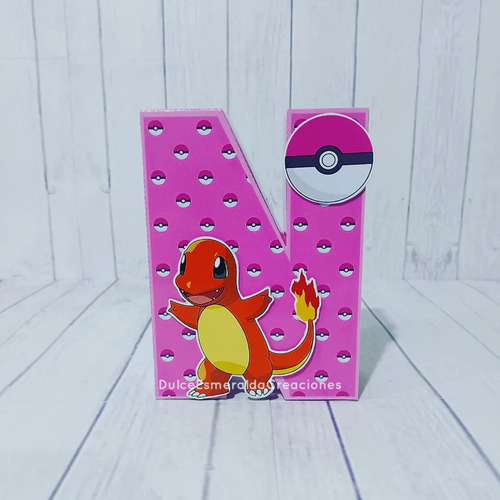 Letras 3d Pokémon Nena