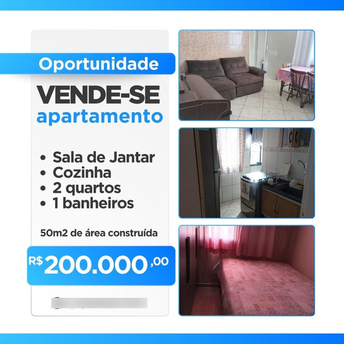 Apartamento Com 2 Quartos E 1 Banheiro À Venda, 48 M2 