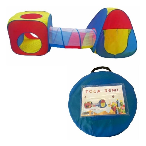 Imagem 5 de 7 de Toca Barraca Infantil 3 Em 1 Com Túnel Top + 100 Bolinhas **