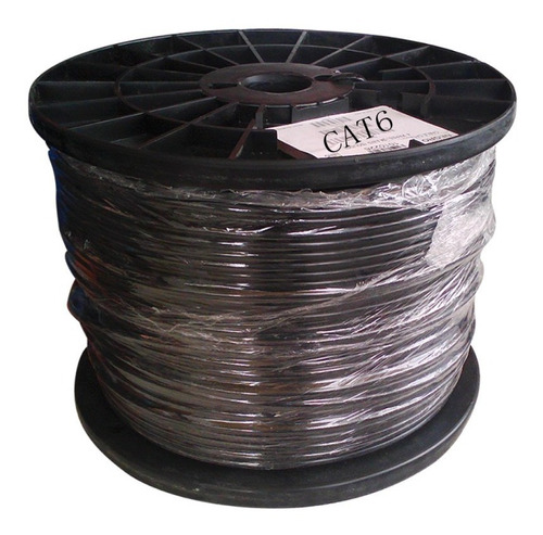 Cable Utp  Exteriores Cat6 Cal. 23 Negro 305 Mts.zw