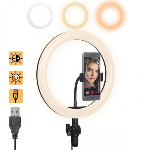 Imagen 4 de 5 de Aro De Luz Led Para Maquillaje De 10 Pulgadas