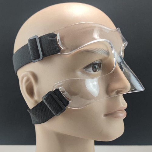 Máscara De Baloncesto Protector Facial Transparente 14x9cm