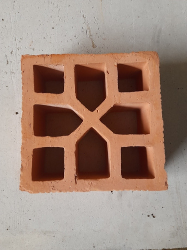 Elemento Vazado Cerâmico - Embalagem Com 5 Peças- Reto - X