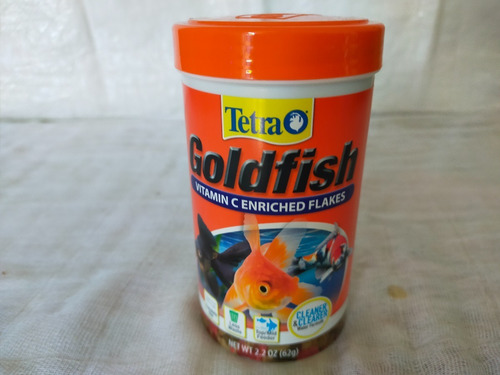 Alimento Para Peces 62 Grs Goldfish Tetra Hojuela