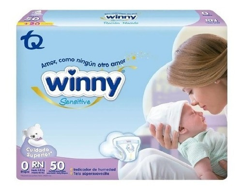 Pañales Winny Sensitive unisex RN