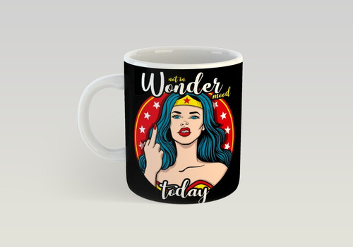 Taza Mujer Maravilla, Wonder Mod, Mujer Humor De Cerámica 