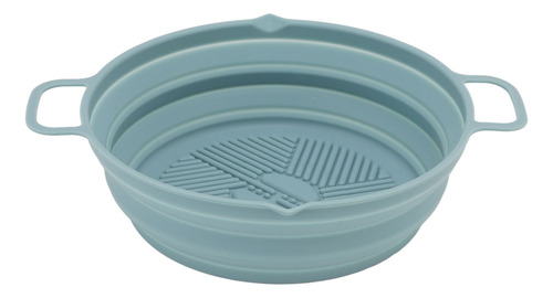 2 Uds Freidora Con Revestimiento De Silicona Olla Plegable