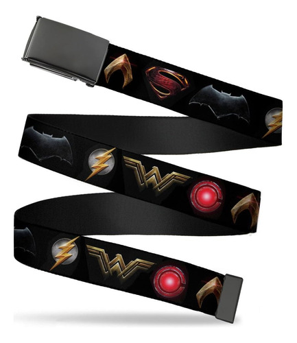 Cinturón Con Hebilla Para Hombre Justice League, Multicolor,