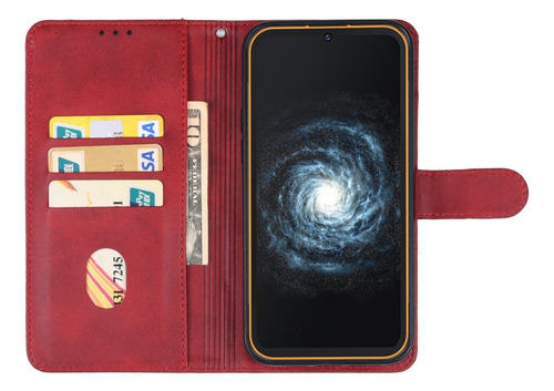 Compatible Funda De Teléfono De Cuero Azul For Cubot P80