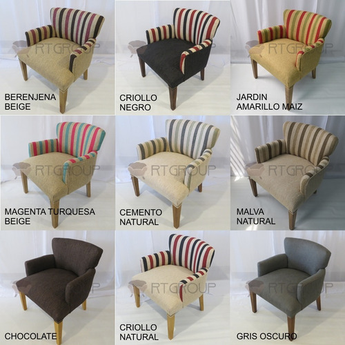 Imagen 4 de 10 de Silla Sillon Matero Poltrona Apoyabrazos Chenille Lola Aqua