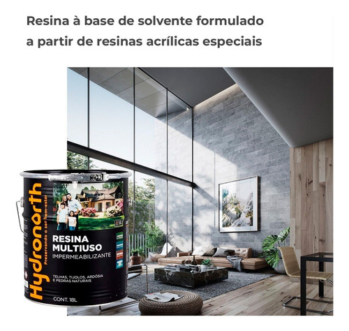 Resina Multiuso Concreto Piso Pedra Parede Telhado