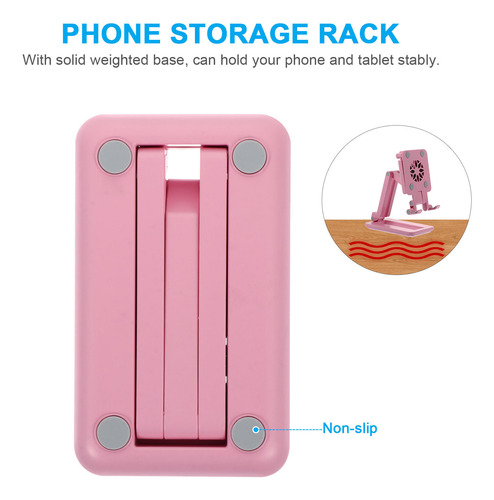 Soporte De Silicona Abs Para Teléfono De Escritorio, Tableta