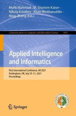 Libro Applied Intelligence And Informatics : First Intern...
