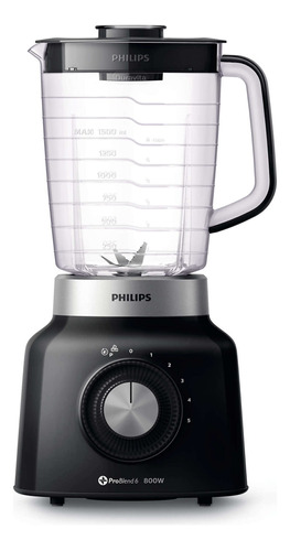 Licuadora Philips Viva Collection HR2135 2.4 L negra con vaso de tritan 200V - 230V