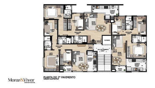 Imagem 6 de 14 de Cobertura Duplex Para Venda Em São José Dos Pinhais, Cidade Jardim, 3 Dormitórios, 2 Suítes, 3 Banheiros, 3 Vagas - Sjp1660_1-1636457