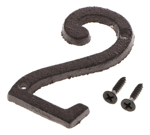 Número De Puerta De Casa De Hierro Forjado 3pcs Número De