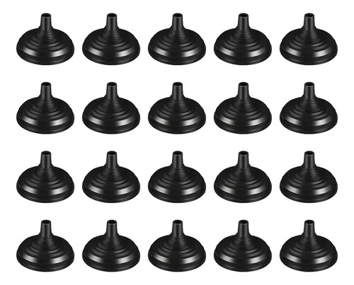 20 Piezas Mini Soporte De Bandera Para Escritorio, Negro