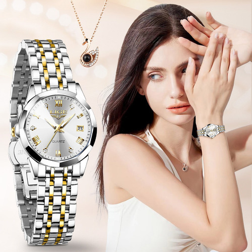 Reloj De Pulsera Elegante Para Mujer De Cuarzo Analógico