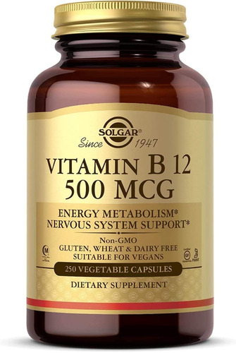 Vitamina B12 500mcg Npg Solgar - Unidad a $1344