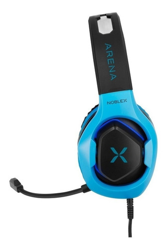 Imagen 4 de 6 de Auricular Gamer C/microfono Noblex Arena Luz Azul Led