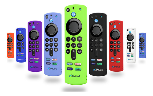 Funda Compatible Control Amazon Firetv Protector Case Alexa Color Verde Fosforescente