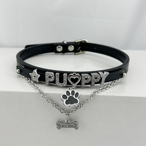 Colgante En Cadena Con Letras De Diamantes De Imitación