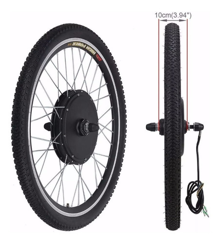 Imagen 3 de 10 de Kit Para Bicicleta Eléctrica 26¨ / 48v Dc 1000w / 36v 500w