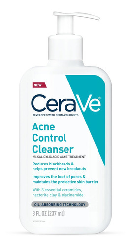 Cerave Acne Control Limpiador Facial 8oz 237ml Envio Gratis