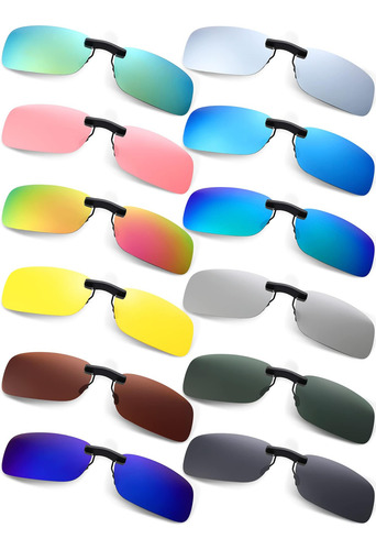 Weewooday 12 Piezas De Gafas De Sol Polarizadas Con Clip Sin