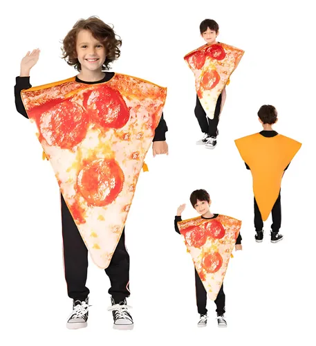 Disfraz De Pizza Para Adultos – Túnica De Pizza Vegetariana Con Relleno De Espuma, Multicolor Talla Única, Perfecto Para Fiestas De Humor