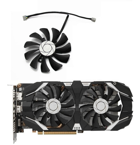 Cooler Placa Gpu Msi Gtx 960 Gtx1060 85mm 0.57a Ha9010h12f-z