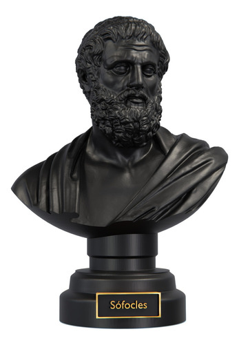 Estátua Busto Sófocles - Dramaturgo Grego Cor Cor Aurum Noctis