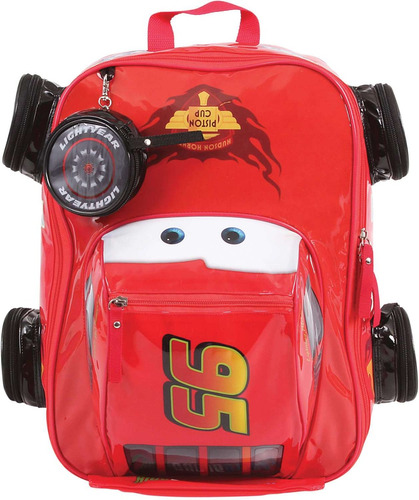 Mochila Escolar Cars 3d Mcqueen Gd 5bolso Dermiwil Unidade