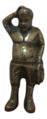 Sancho Pança Bronze Estatueta Cervantes Amigo De Dom Quixote Cor Dourado-escuro