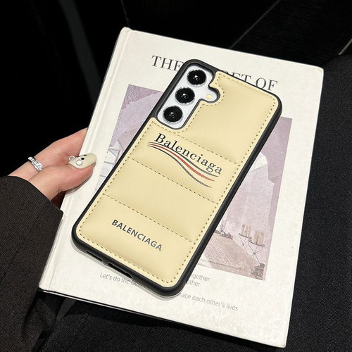 Funda De Silicona Suave Balenciaga Con Chaqueta De Plumón De Marca De Lujo Para Samsung Galaxy S22 S23 S24 Plus Ultra
